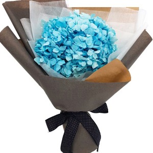 프리저브드 플라워 러블리 블루수국 꽃다발 여친선물